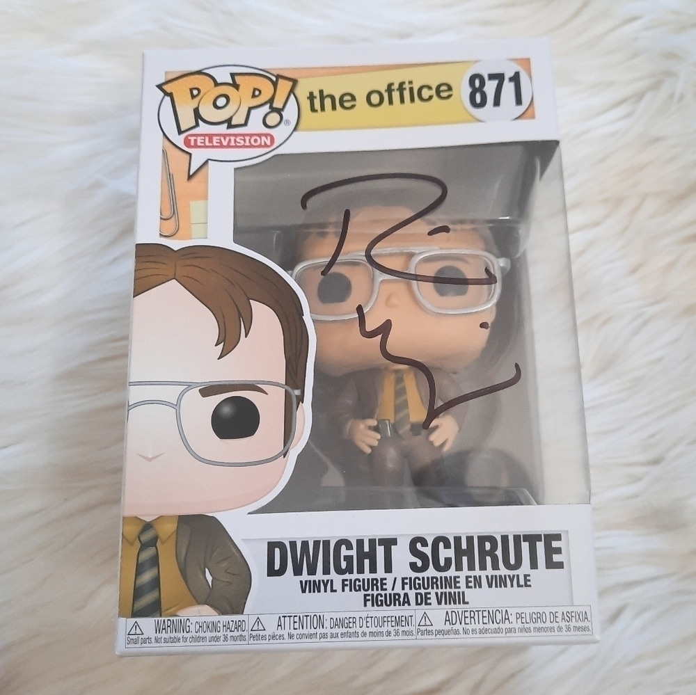 Pop! Television: The Office - Dwight Schrute Doll Signed by Rainn Wilson